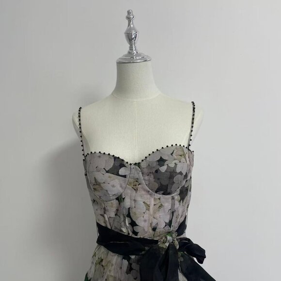 Zimmermann Balance linen and silk bustier dress - Picture 6 of 14